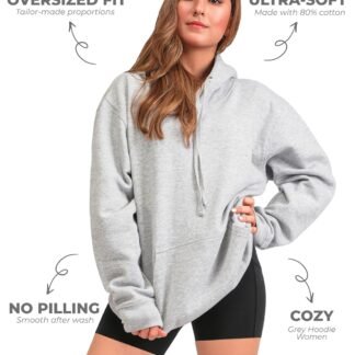 Aon's High Natural Cotton Blend Hoodies For Women: More Breathable & Appealing Modern Fit Sweatshirt Sweaters