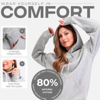 Aon's High Natural Cotton Blend Hoodies For Women: More Breathable & Appealing Modern Fit Sweatshirt Sweaters