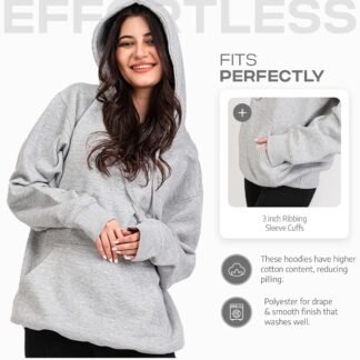 Aon's High Natural Cotton Blend Hoodies For Women: More Breathable & Appealing Modern Fit Sweatshirt Sweaters