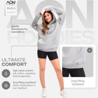 Aon's High Natural Cotton Blend Hoodies For Women: More Breathable & Appealing Modern Fit Sweatshirt Sweaters