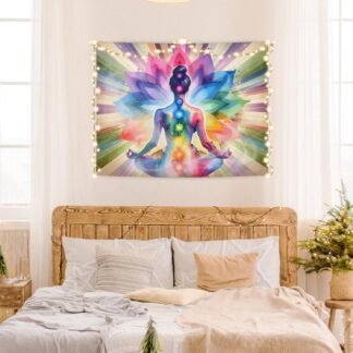 AQYIP Seven Chakra Yoga Meditation Tapestry Wall Hanging Colorful Mandala Indian Hippie Chakra Tapestry Decorative Wall Blanket Decor for Meditation Yoga Zen Room Bedroom - lunas-mystic-emporium.com AQYIP Seven Chakra Yoga Meditation Tapestry Wall Hanging, Colorful Mandala Indian Hippie Chakra Tapestry Decorative Wall Blanket Decor for Meditation Yoga Zen Room Bedroom,...