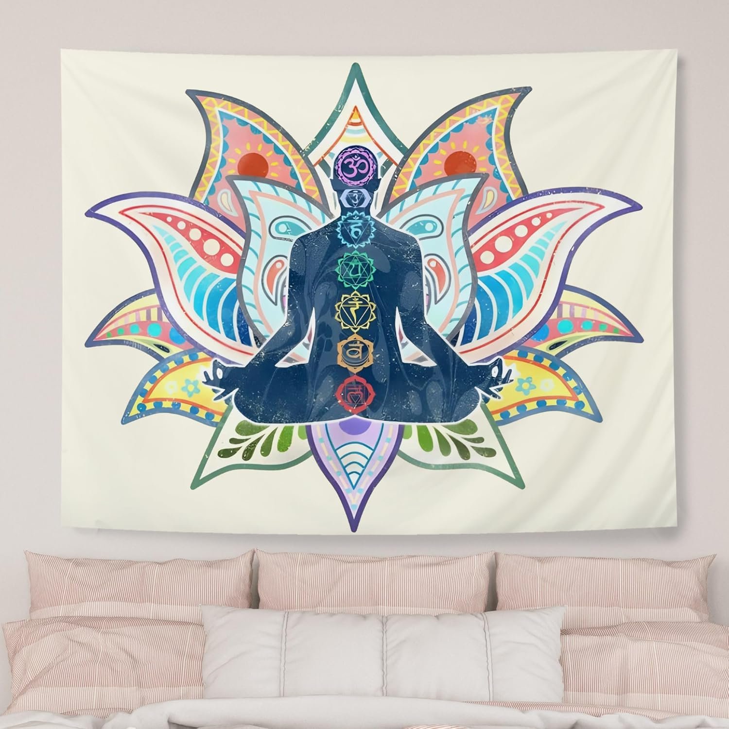 AQYIP Seven Chakra Yoga Meditation Tapestry Wall Hanging Colorful Mandala Indian Hippie Chakra Tapestry Decorative Wall Blanket Decor for Meditation Yoga Zen Room Bedroom - lunas-mystic-emporium.com AQYIP Seven Chakra Yoga Meditation Tapestry Wall Hanging, Colorful Mandala Indian Hippie Chakra Tapestry Decorative Wall Blanket Decor for Meditation Yoga Zen Room Bedroom,...