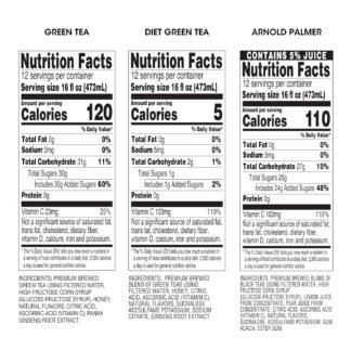 Arizona Green Tea with Ginseng and Honey - 16 Fl Oz (Pack of 12)