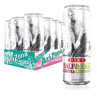 AriZona Green Tea with Ginseng and Honey - Big Can, 22 Fl Oz (Pack of 12)