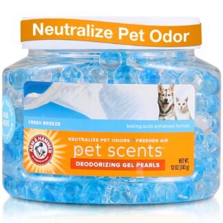 Arm & Hammer for Pets Air Care Pet Scents Deodorizing Gel Beads in Fresh Breeze | 12 oz Pet Odor Neutralizing Gel Beads with Baking Soda | Air Freshener Beads for Pet Odor...