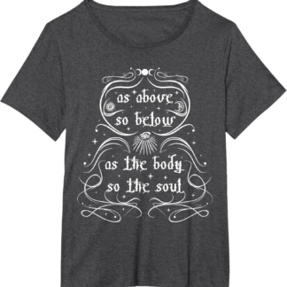 As Above So Below - Wiccan Pagan Moon Sun Eye Women Men T-Shirt - lunas-mystic-emporium.com As Above So Below - Wiccan Pagan Moon Sun Eye Women Men T-Shirt
