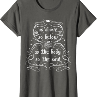 As Above So Below - Wiccan Pagan Moon Sun Eye Women Men T-Shirt - lunas-mystic-emporium.com As Above So Below - Wiccan Pagan Moon Sun Eye Women Men T-Shirt