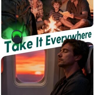 Babelio Pocket Glow White Noise Sound Machine - Upgraded 7 Color Night Lights, 20 Non-Looping Sounds, Timer & Memory Function, Portable for Adults & Babies, New Black