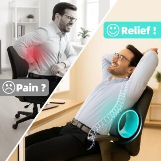 Back Roller Wheel for Back Pain – 3-Pack Yoga Wheel Set for Deep Tissue Massage, Stretching & Posture Support – EVA Foam Back Stretcher – Supports Up to 500lbs