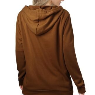 Barlver Women's Casual Hoodies Long Sleeve Sweatshirts Cowl Neck Drawstring Hooded Pullover Top with Pockets