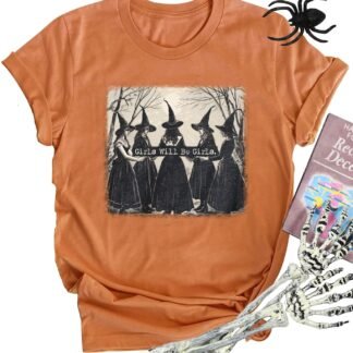 Basic Witch Halloween T Shirt Women Vintage Graphic Coffee Tees Shirt Short Sleeve Casual Funny Halloween Party Shirts