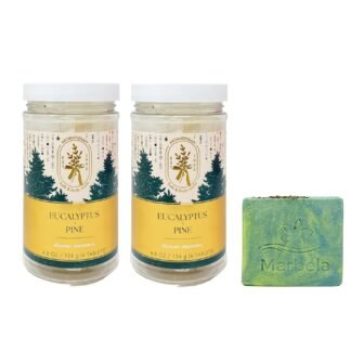 Bath & Body Works Aromatherapy Eucalyptus Pine - 2 Shower Steamers with a Fresh Forest Bar Soap