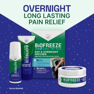 Biofreeze Overnight Gel Pain Relief, Knee & Lower Back Pain Relief, Arthritis Pain Reliever, Neck Pain Relief, Cooling Joint Pain Relief, FSA/HSA Eligible, Lavender Scented...