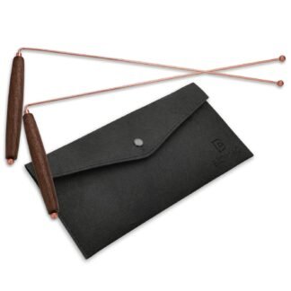 Biomag 999 Copper Dowsing Rods 2 Pcs Divining Rods with Wooden Handles for Ghost Hunting Water Divining Finding Gold and Lost Items Yes or No Questions - lunas-mystic-emporium.com Biomag 99.9% Copper Dowsing Rods, 2 Pcs Divining Rods with Wooden Handles for Ghost Hunting, Water Divining, Finding Gold and Lost Items, Yes or No Questions