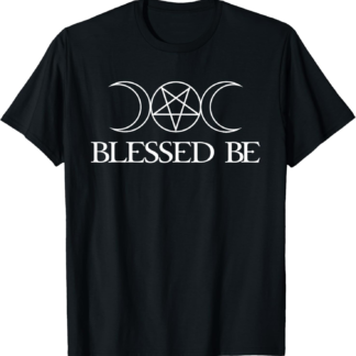 Blessed Be Triple Moon Pentagram Witch Wiccan T-Shirt T-Shirt