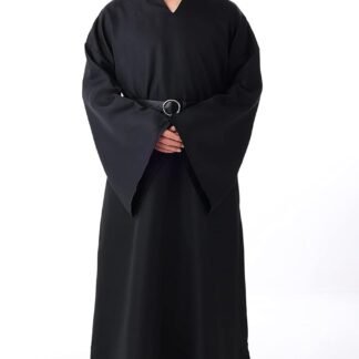 BLESSUME Medieval Wicca Pagan Ritual Robe with Belt
