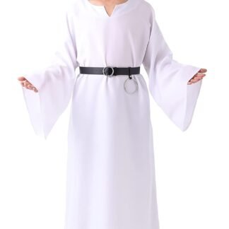 BLESSUME Medieval Wicca Pagan Ritual Robe with Belt