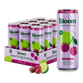 Bloom Nutrition Sparkling Energy Drink - Apple/ Glacier Variety Pack - Natural Caffeine, Zero Sugar, 180mg Caffeine - Antioxidant-Rich with Green Coffee Bean, Green Tea Extract,...