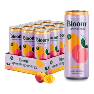 Bloom Nutrition Sparkling Energy Drink - Apple/ Glacier Variety Pack - Natural Caffeine, Zero Sugar, 180mg Caffeine - Antioxidant-Rich with Green Coffee Bean, Green Tea Extract,...