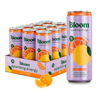 Bloom Nutrition Sparkling Energy Drink - Apple/ Glacier Variety Pack - Natural Caffeine, Zero Sugar, 180mg Caffeine - Antioxidant-Rich with Green Coffee Bean, Green Tea Extract,...