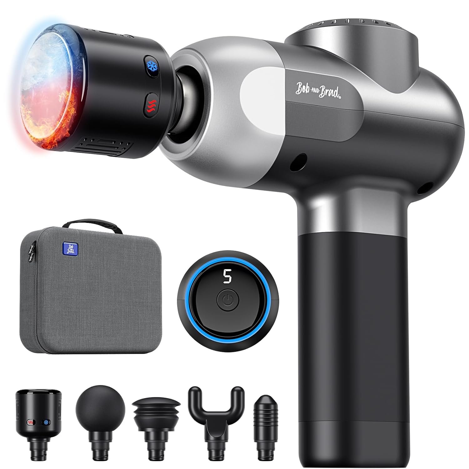 BOB AND BRAD C2 Pro Massage Gun with Heat and Cold Therapy FSA Eligible HSA Approved Mini Massager Gun Deep Tissue Heated Professional Electric Back Massager for Athletes - lunas-mystic-emporium.com BOB AND BRAD C2 Pro Massage Gun with Heat and Cold Therapy, FSA Eligible & HSA Approved Mini Massager Gun Deep Tissue, Heated Professional Electric Back Massager for Athletes