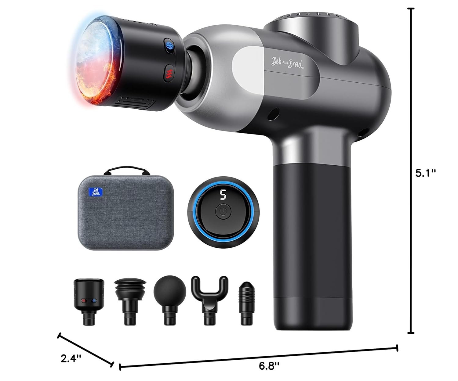 BOB AND BRAD C2 Pro Massage Gun with Heat and Cold Therapy FSA Eligible HSA Approved Mini Massager Gun Deep Tissue Heated Professional Electric Back Massager for Athletes - lunas-mystic-emporium.com BOB AND BRAD C2 Pro Massage Gun with Heat and Cold Therapy, FSA Eligible & HSA Approved Mini Massager Gun Deep Tissue, Heated Professional Electric Back Massager for Athletes