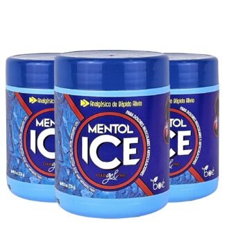 BOÉ COSMETICS Mentol Ice Cold Gel 8 oz (3 Pack) Pain Relief Gel for Muscles & Joints – Fast-Acting Analgesic for Arthritis, Back Pain, Cramps, Sprains & Headaches – Non-Greasy &...