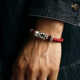 Bracelet Feng Shui Bracelet Pixiu/Pi Yao Sterling Silver Red String Bracelet Good Luck for Men Women Couple Amulet Bracelet Evil Talisman Prosperity Money Metaphysical Jewelry...