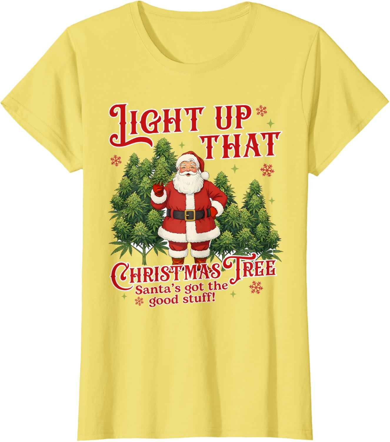 Cannabis Weed Lover Smoking 420 Light Up Christmas Tree T-Shirt - lunas-mystic-emporium.com Cannabis Weed Lover Smoking 420 Light Up Christmas Tree T-Shirt