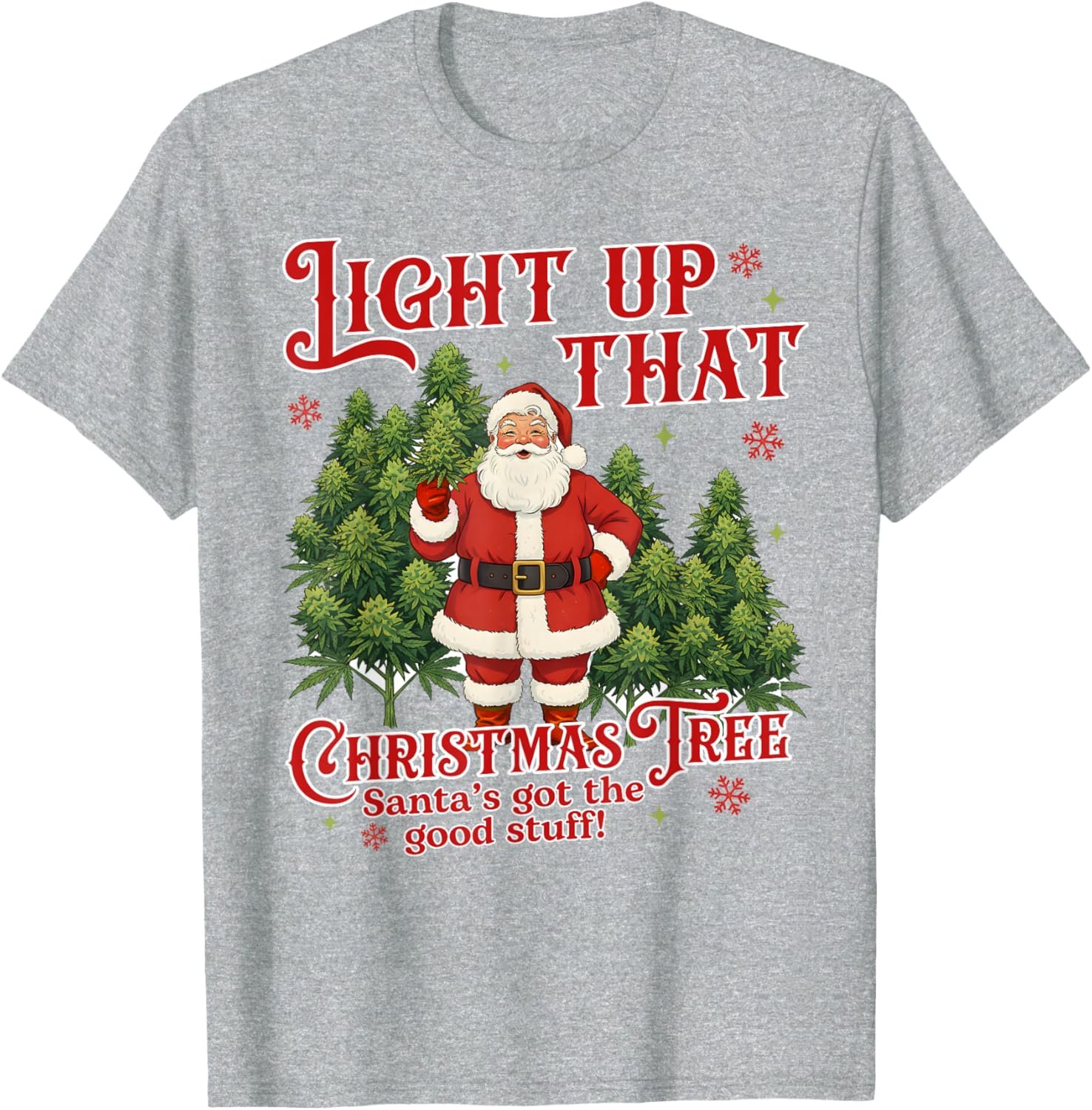 Cannabis Weed Lover Smoking 420 Light Up Christmas Tree T-Shirt - lunas-mystic-emporium.com Cannabis Weed Lover Smoking 420 Light Up Christmas Tree T-Shirt