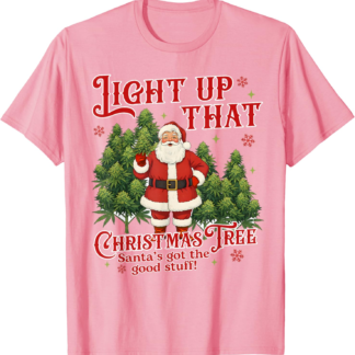 Cannabis Weed Lover Smoking 420 Light Up Christmas Tree T-Shirt - lunas-mystic-emporium.com Cannabis Weed Lover Smoking 420 Light Up Christmas Tree T-Shirt