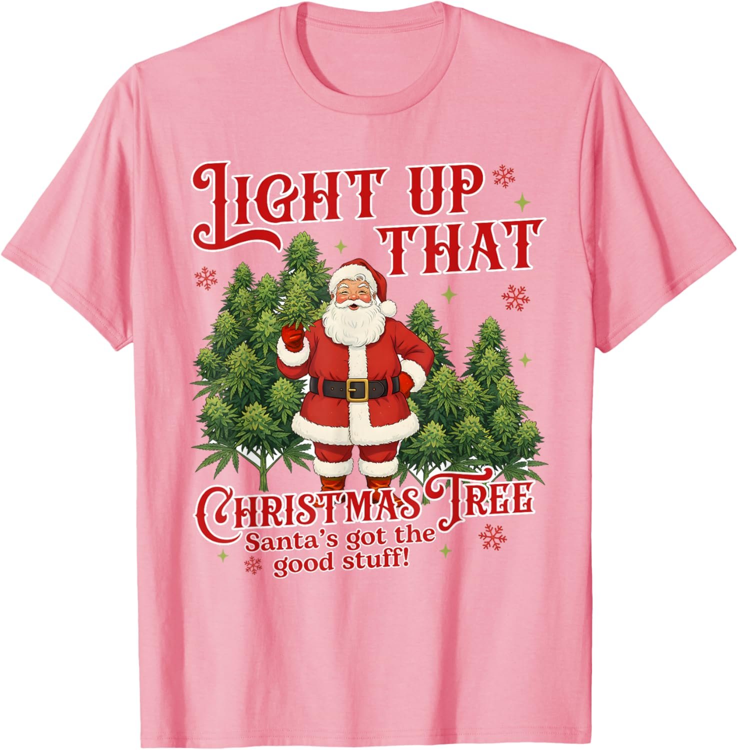 Cannabis Weed Lover Smoking 420 Light Up Christmas Tree T-Shirt - lunas-mystic-emporium.com Cannabis Weed Lover Smoking 420 Light Up Christmas Tree T-Shirt