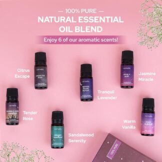 Carnatia Sleep Essentials Essential Oil Set – 100% Pure & Natural Aroma Blends for Deep Sleep, Stress Relief & Relaxation | Calming Oils for Diffusers, Pillows & Bedtime Routines