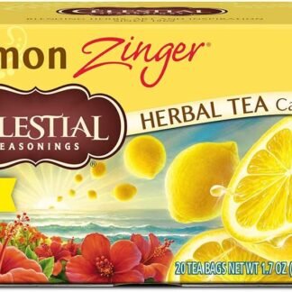Celestial Seasonings 100% Natural Lemon Zinger Herbal Tea 20 ct