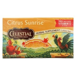 Celestial Seasonings Citrus Sunrise Herbal Supplement Tea, 20 Count