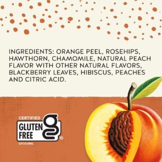 Celestial Seasonings Country Peach Passion Herbal Tea, 20 Tea Bags Box