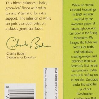 Celestial Seasonings Green Tea, Authentic, Contains Caffeine, 20 Tea Bags (Pack of 6) (Packaging May Vary)