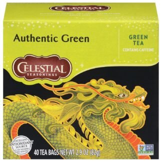 Celestial Seasonings Green Tea, Authentic, Contains Caffeine, 20 Tea Bags (Pack of 6) (Packaging May Vary)