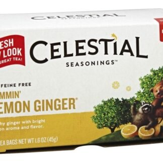 Celestial Seasonings Herbal Tea, Jammin' Lemon Ginger, 20 Count Box
