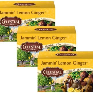 Celestial Seasonings Herbal Tea, Jammin' Lemon Ginger, 20 Count Box