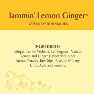 Celestial Seasonings Herbal Tea, Jammin' Lemon Ginger, 20 Count Box