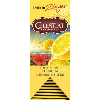 Celestial Seasonings Herbal Tea, Lemon Zinger, 25 Count, (Pack of 6)