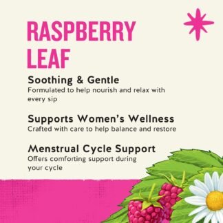 Celestial Seasonings SheWell Raspberry Leaf Wellness Tea, Caffeine Free, 16 Tea Bags Box