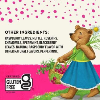 Celestial Seasonings SheWell Raspberry Leaf Wellness Tea, Caffeine Free, 16 Tea Bags Box