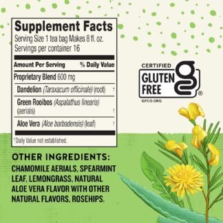 Celestial Seasonings SheWell Raspberry Leaf Wellness Tea, Caffeine Free, 16 Tea Bags Box