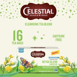 Celestial Seasonings SheWell Raspberry Leaf Wellness Tea, Caffeine Free, 16 Tea Bags Box