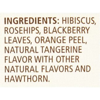 Celestial Seasonings Tangerine Orange Zinger Herbal Tea, Caffeine Free, 20 Tea Bags Box