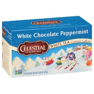 Celestial Seasonings White Chocolate Peppermint White Tea Bags, 20 Tea Bags