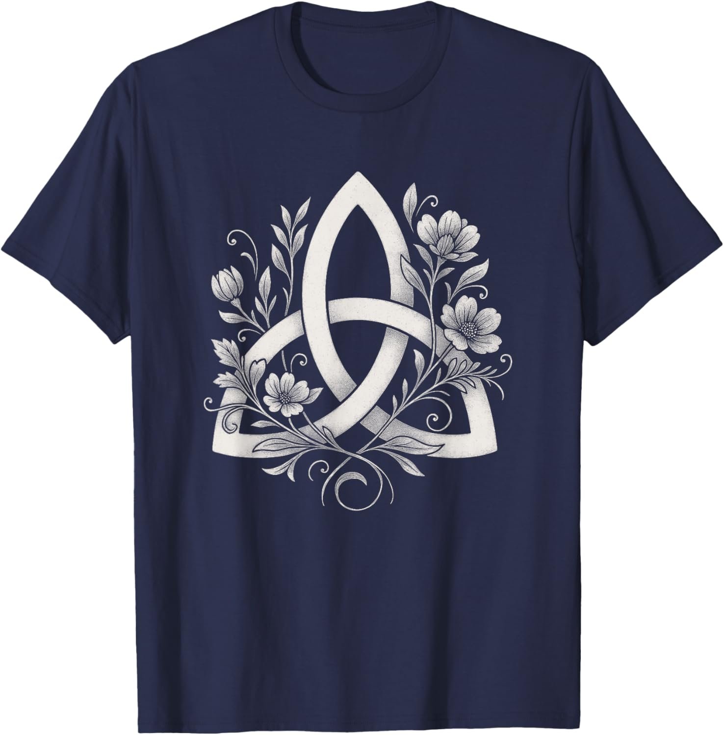Celtic Knot Triquetra Druid Floral Flowers Pagan Symbol Art T-Shirt - lunas-mystic-emporium.com Celtic Knot Triquetra Druid Floral Flowers Pagan Symbol Art T-Shirt
