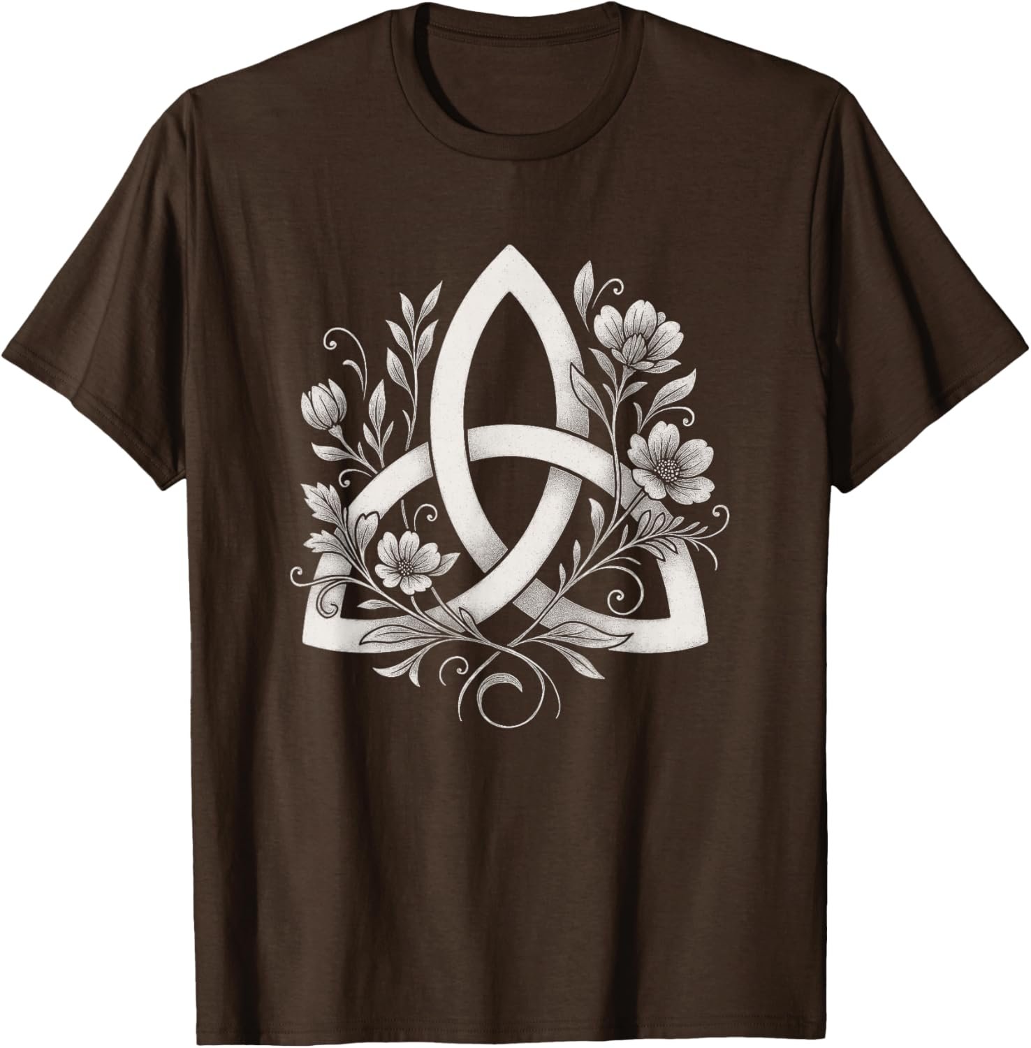Celtic Knot Triquetra Druid Floral Flowers Pagan Symbol Art T-Shirt - lunas-mystic-emporium.com Celtic Knot Triquetra Druid Floral Flowers Pagan Symbol Art T-Shirt